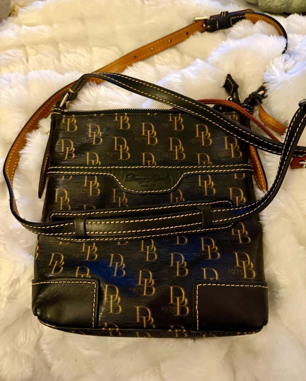 Dooney & Bourke DB 1975 Signature Letter Carrier Crossbody Bag